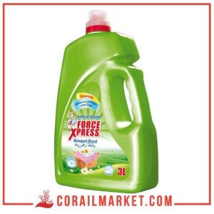 Adoucissant fraîcheur bouquet floral force Express 3 L