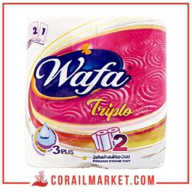 Essuie Tout 3 Plis x 2 rouleaux Triplo Wafa