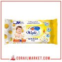 Lingettes nettoyantes parfumées  Wafa warda 72 lingettes