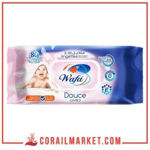 مناديل مطهرة معطرة  وفاء دوس 80 منديل