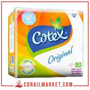 Serviettes de table  Cotex original 80 serviettes