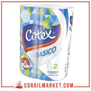 essuie tout  Cotex basico 2 rouleaux