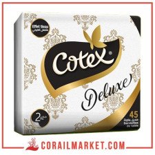 Serviettes de table  Cotex couleur 80 serviettes