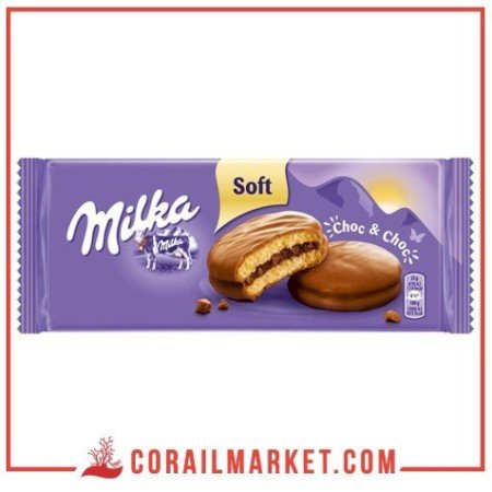 Gâteaux moelleux  au crème de  cacao choc et choc MILKA 175 g