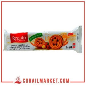 Biscuit fourré crème noisette regalo palmary 75 g