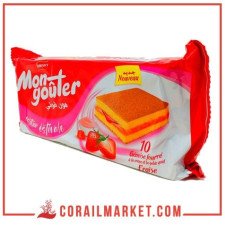Cake génoise fourré crème fraise mon gouter palmary 176 g