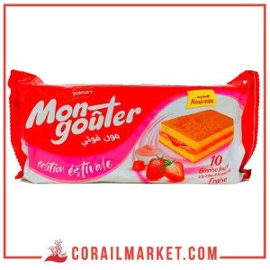 Cake génoise fourré crème fraise mon gouter palmary 176 g