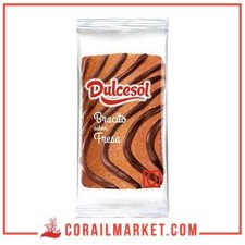 Génoise roulée à la crème de fraise dulcesol 70 g