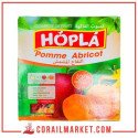 compote pomme abricot  hopla  4 X 100 G