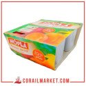 compote pomme abricot  hopla  4 X 100 G