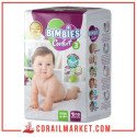 Couches bébé  Bimbies confort N 03 (4-9 kg) 10 couches