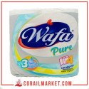 papier hygiénique  Wafa PURE  4 rouleaux