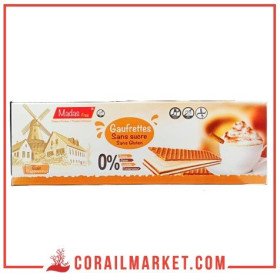 Gaufrettes goût citron sans gluten sans sucre madas free 120 g