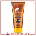 Crème  solaire pour le corps résistant à l'eau anti âge au beurre de cacao haute protection 30 Sun Care Eveline 200ml