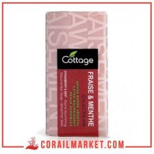Savon au fraise et menthe  peaux sensibles Cottage 150g