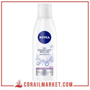 Eau Démaquillant Micellaire peaux sensibles 3en1 Nivea 200 ml