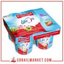 Yaourt 0% de matière grasse au macédoine de fruit pascual 4×125 g
