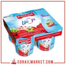 Yaourt 0% de matière grasse au macédoine de fruit pascual 4×125 g