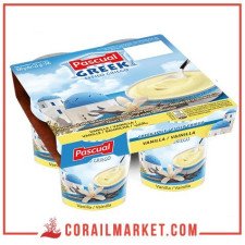 ياغورت بالطريقة اليونانية ذوق الفانيلا باسكوال 4×125غ