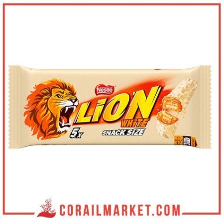 chocolat blanc aux caramel et cacahuètes lion 5×30 G