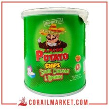 Chips saveur sour cream et  oignons amigo potato 45 g
