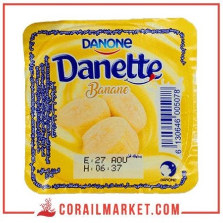 Crème dessert banane danette Danone 90 g