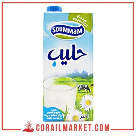 lait partiellement écrémé soummam 1 L