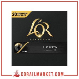 CAFÉ EN CAPSULE "RISTRETTO 11" l'or  20  p