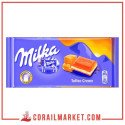 Chocolat fourré au toffe creme milka 100 g