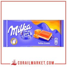 Chocolat fourré au toffe creme milka 100 g