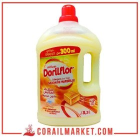 lessive en liquide au savon de Marseille dorilflor  3.3 l