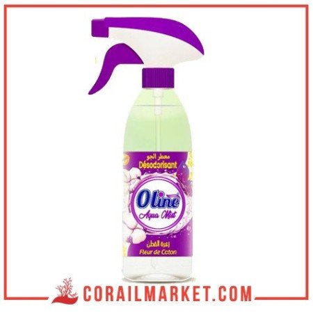 Désodorisant fraîcheur fleur de cotons aqua mist oline 400 ml