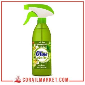Désodorisant fraîcheur fleur blanche aqua mist oline 400 ml