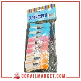 PINCE A LINGE COULEUR clothesperg 20 PCS