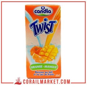 Boisson au lait orange mangue twist Candia 20 cl