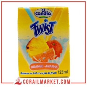 Boisson au lait orange ananas twist Candia 125 ml