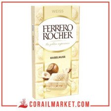 Chocolat blanc au noisettes ferrero rocher  90 g