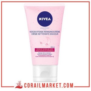 Crème nettoyante douceur peaux sèches ou sensibles huile d'amande nivea 150 ml