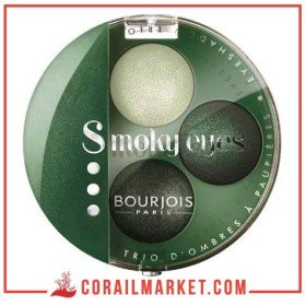 Trio d’ombres à paupières Bourgeois Smoky eyes N° 14 Vert jungle