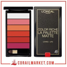Palette de rouge à lèvres Color Riche Matte Bold  L’Oréal Paris