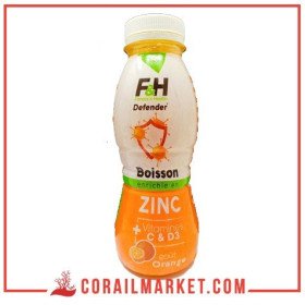 Boisson avec zinc goût orange fitness & health 33cl