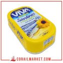 sardine à l'huile végétal viva sardina 125 G
