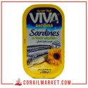 sardine à l'huile végétal viva sardina 125 G
