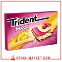 Chewing-gum goût framboise citron max trident 23 g