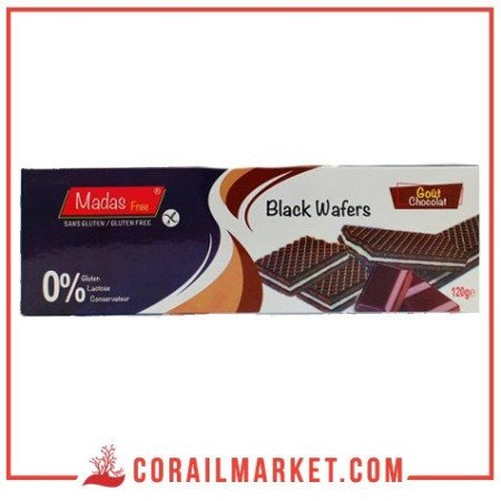 gaufrette cacaoté crème de chocolat sans gluten madas free 120 G