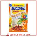 FARINE INFANTILE LACTÉE BIOMIL (RIZ,MAIS,dattes) "4 MOIS" 250 G