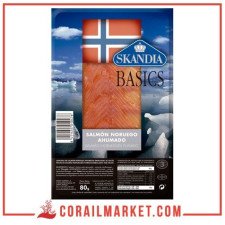 Filets de saumon fumé basics  skandia 80 g