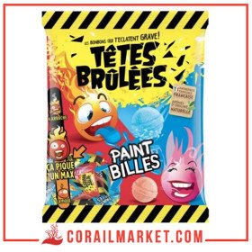 Têtes Brûlées Bonbons Hyper Acide Paint Billes 135 G