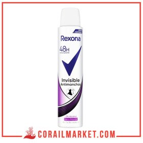 REXONA Déodorant Invisible Anti-taches anti-transpirant 48 heures 0% alcool 200 ml