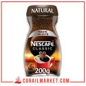 café soluble nescafé 100 tasses 200 g